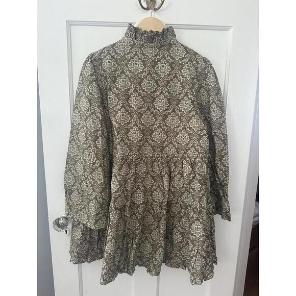 Tuckernuck Hyacinth House Moss Printed Russell Mini Dress NWT XXL 2XL Sold Out - Picture 5 of 5